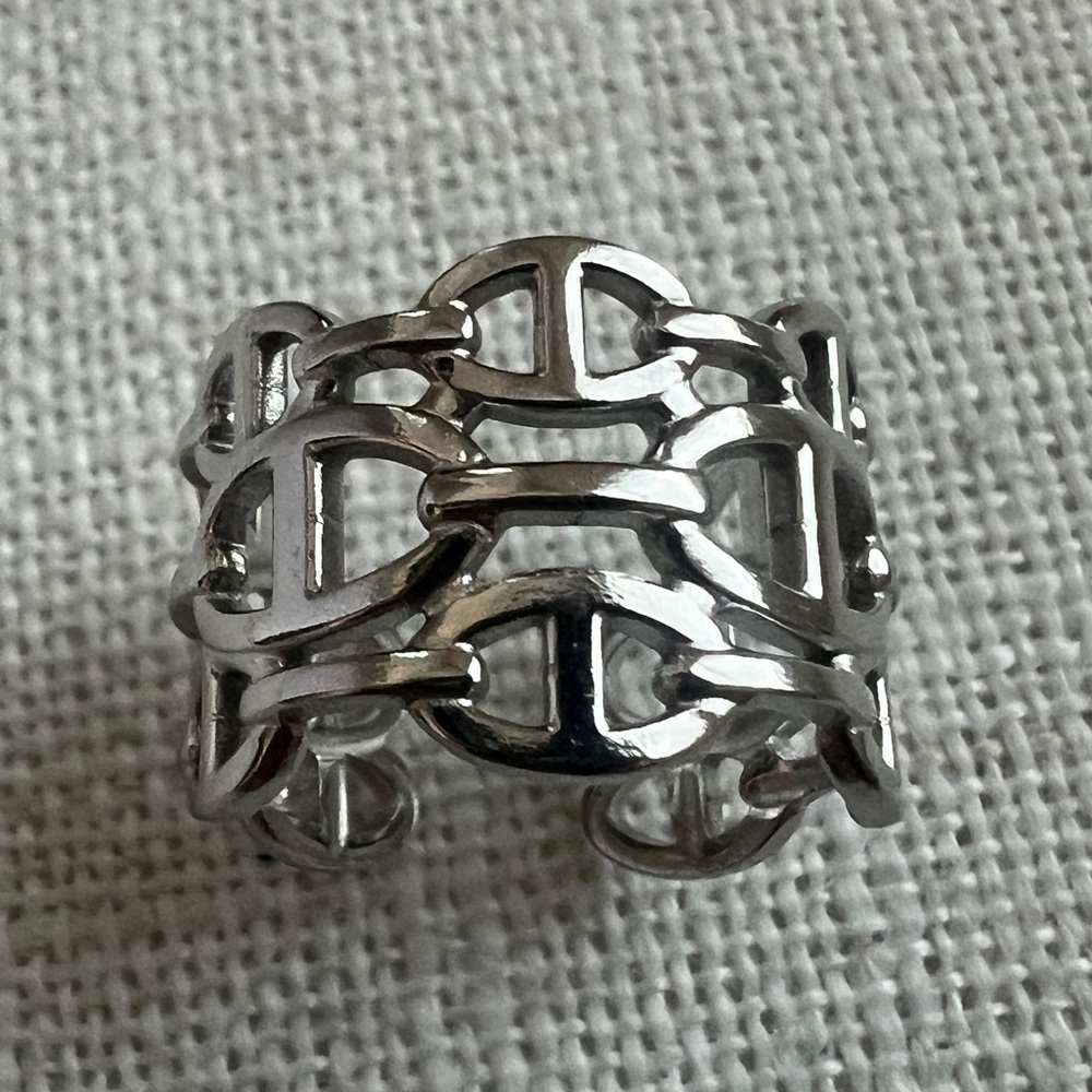 Silver Chain Link Ring